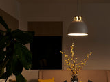 Kichler Sansara 3-Light Champagne Gold Coastal Dome Medium Hanging Pendant Light