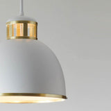 Kichler Sansara 3-Light Champagne Gold Coastal Dome Medium Hanging Pendant Light