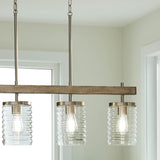 Kichler Maritime 4-Light Brushed Nickel Coastal Chandelier
