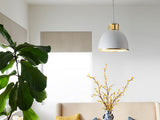 Kichler Sansara 3-Light Champagne Gold Coastal Dome Medium Hanging Pendant Light