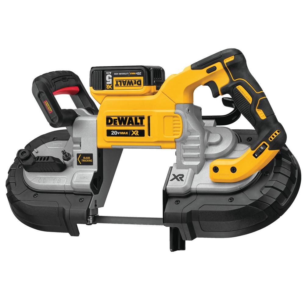 20-Volt MAX Lithium-Ion Cordless 5 in. Capacity Bandsaw with 2 Batteries 5.0 Ah Charger and Case - Super Arbor