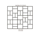 Patio-on-a-Pallet 10 ft. x 10 ft. Concrete Gray Basket weave Yorkstone Paver (37 Pieces/100 Sq. Ft) - Super Arbor