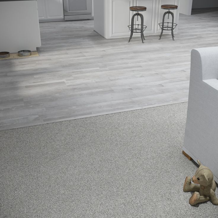 CALI Mute Step Gray Ash 0.56-in T x 1.25-in W x 72-in L Vinyl T-moulding