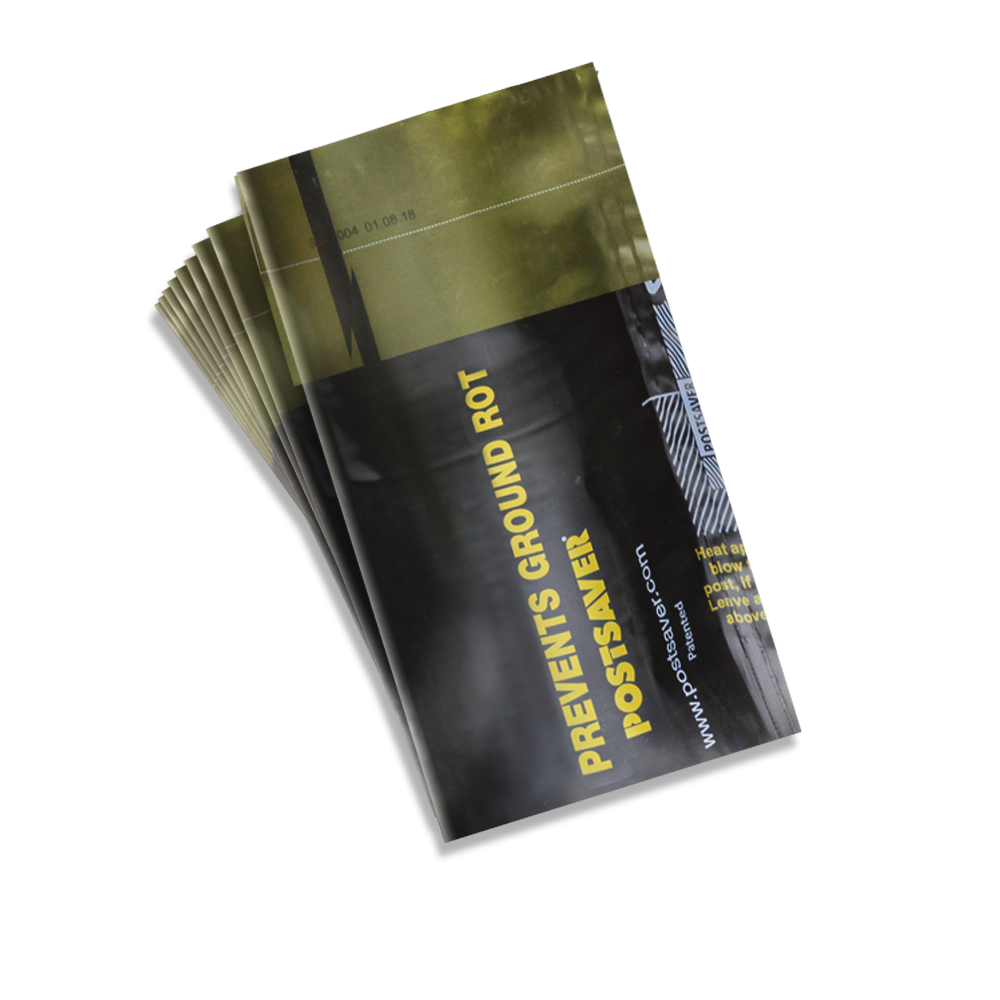 Postsaver Rot Protection Post Sleeve 3.5-in Black/Green Composite Post Sleeve For Wood Fence 10-Pack