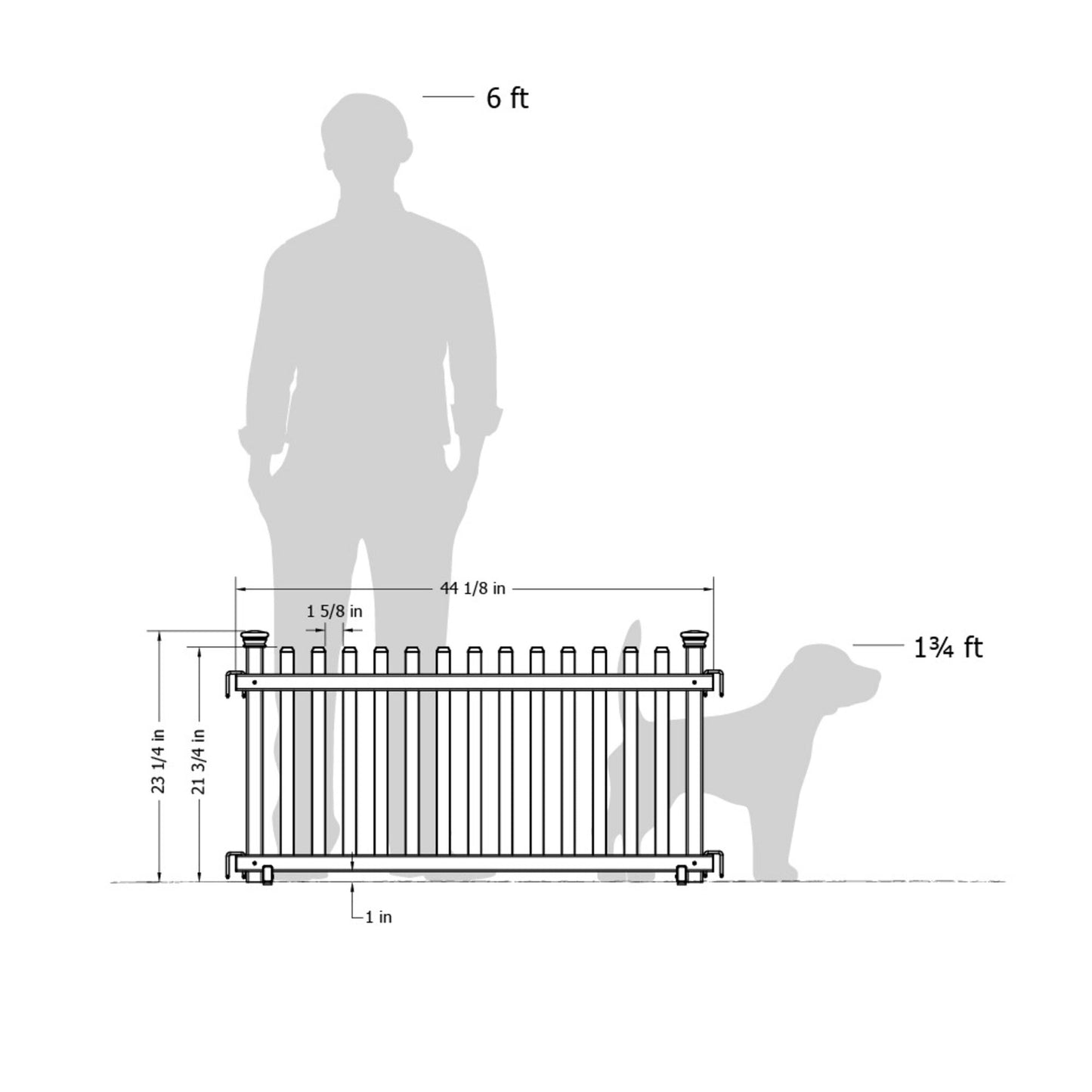Zippity Outdoor Products Portable Puppy 2 Panels 2-ft H x 3.5-ft W White Privacy Vinyl Flat-top Fence Panel (Unassembled)
