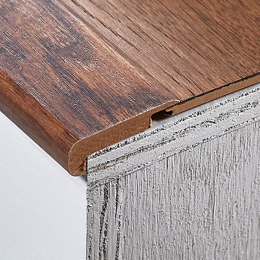 SimpleSolutions 2.37-in x 78.7-in Oak Prefinished Oak Stair Nosing - Super Arbor