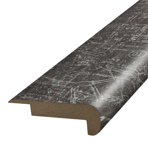 SimpleSolutions 2.37-in x 78.7-in Chesterfield Hackberry Prefinished Stair Nosing - Super Arbor