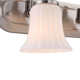 Portfolio Shaker Park 24.02-in 3-Light Brushed Nickel Traditional Vanity Light Bar