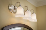 Portfolio Shaker Park 24.02-in 3-Light Brushed Nickel Traditional Vanity Light Bar