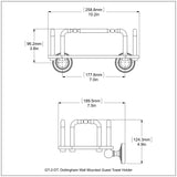 Allied Brass Dottingham Antique Bronze Wall Mount Towel Rack