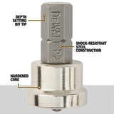 DEWALT #2 Phillips Drywall Screw Setter Screwdriver Bit Set, 4-Pack