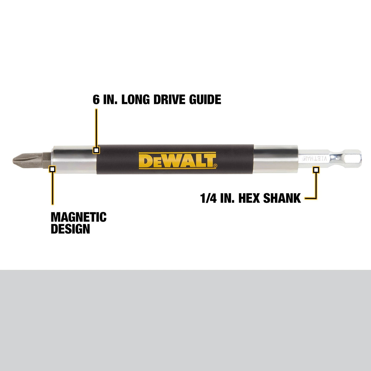 DEWALT 4-Pack 1-in Magnetic Screwdriving Bit Drive Guide Set