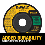 DEWALT Silicon Carbide 4-1/2-in Type 27 Concrete/Masonry Grinding Wheel, 1/4-in Thick, 7/8-in Arbor