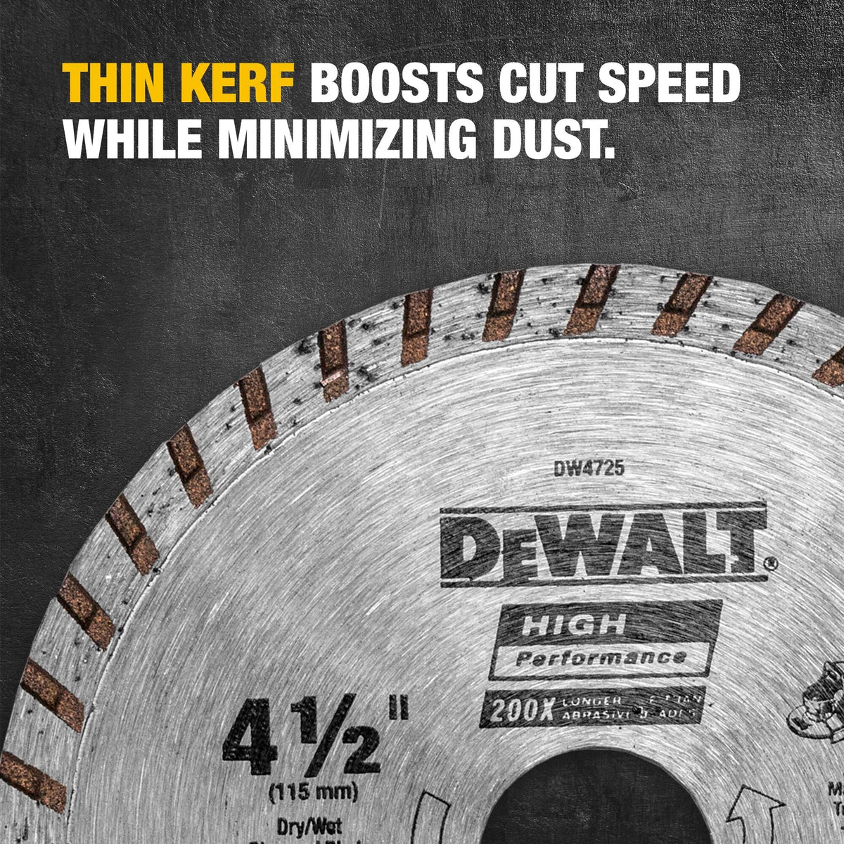DEWALT Diamond 4.5-in Grinding Wheel, DW4725