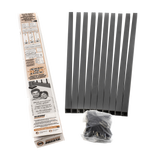 TITAN BUILDING PRODUCTS 3/4-in x 32-in Snap'n Lock Baluster Kit, Square 31-in Powder Coated Black Aluminum Square Deck Baluster