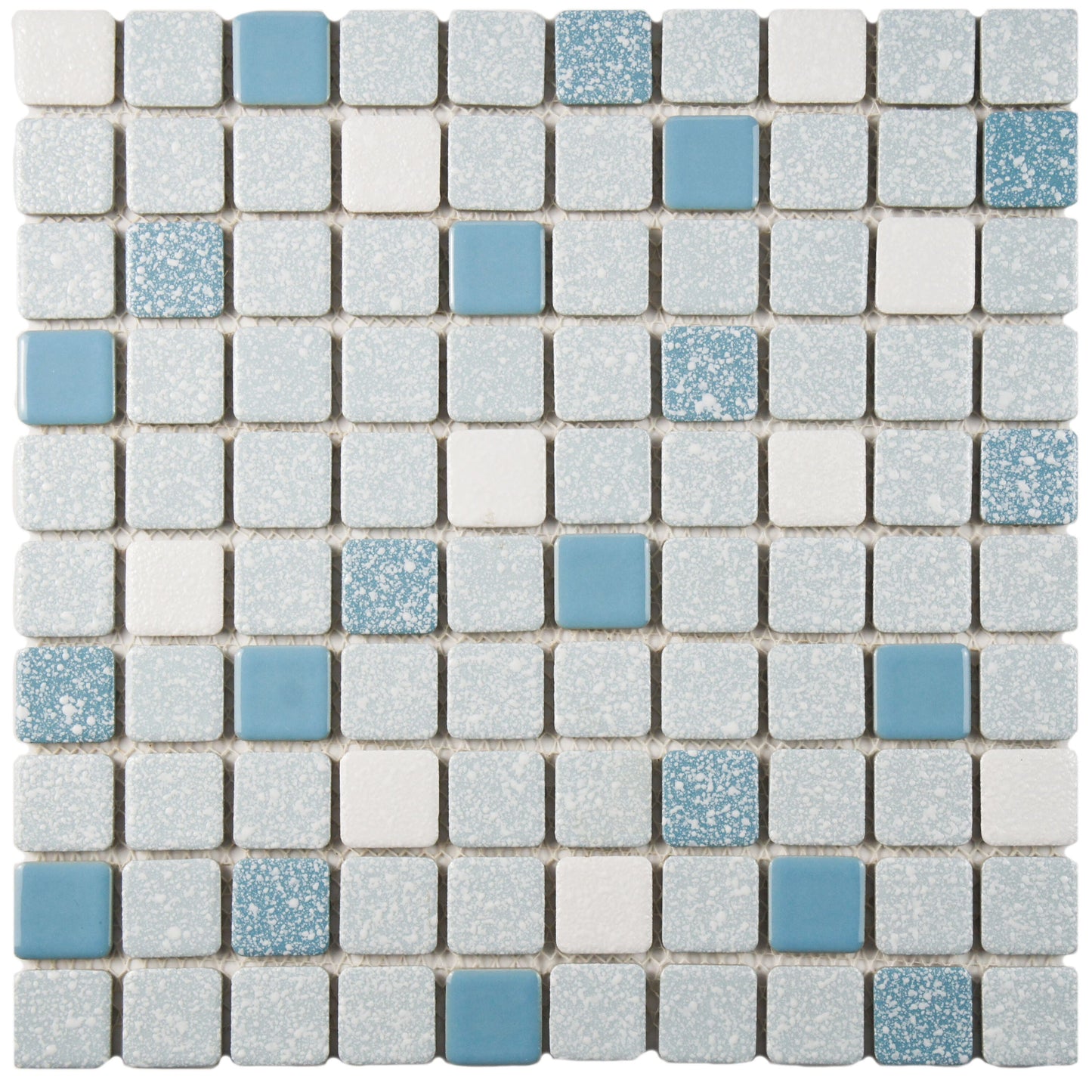 Affinity Tile Crystalline Square Blue 12-in x 12-in Multi-finish Porcelain Mosaic Floor and Wall Tile product image