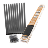TITAN BUILDING PRODUCTS 3/4-in x 32-in Powder Coated Black Aluminum Square Deck Baluster (10-Pack)