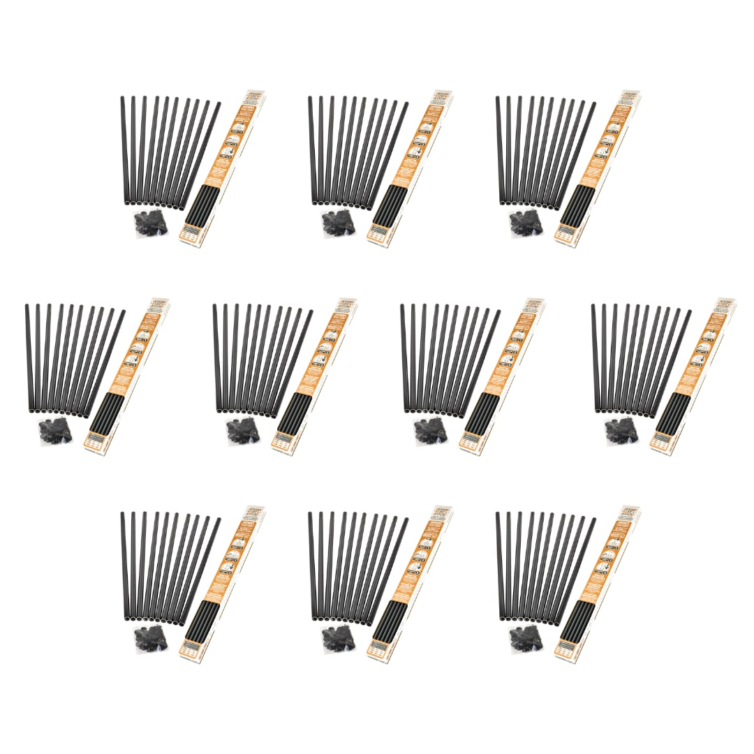 TITAN BUILDING PRODUCTS 3/4-in x 26-in Powder Coated Black Aluminum Round Deck Baluster (10-Pack)