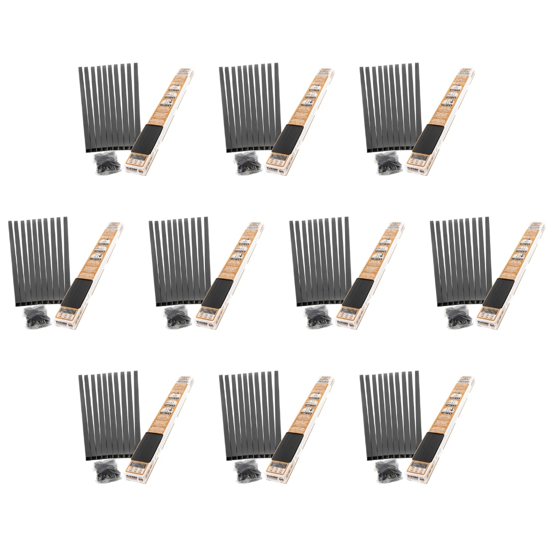 TITAN BUILDING PRODUCTS 3/4-in x 26-in Powder Coated Black Aluminum Square Deck Baluster (10-Pack)