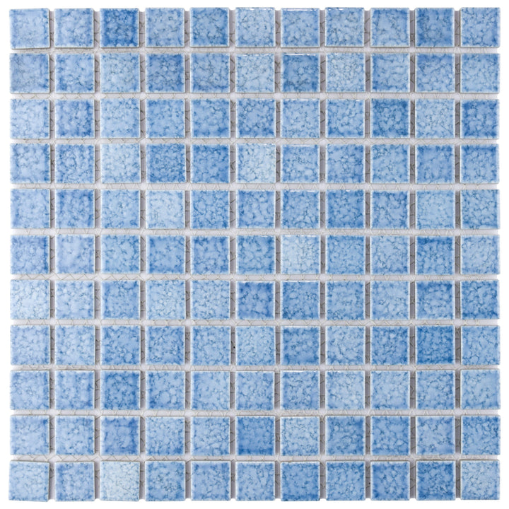 Affinity Tile Fountain Square Blue 12-in x 12-in Multi-finish Porcelain Mosaic Floor and Wall Tile product image