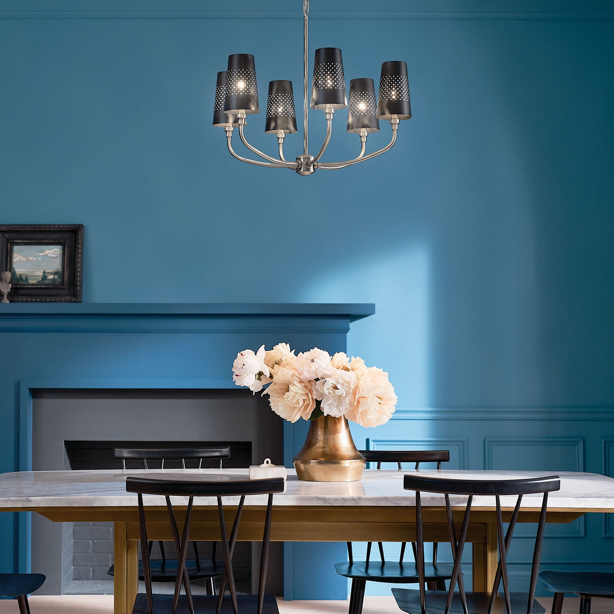 Kichler Adeena 6-Light Pewter Traditional Chandelier