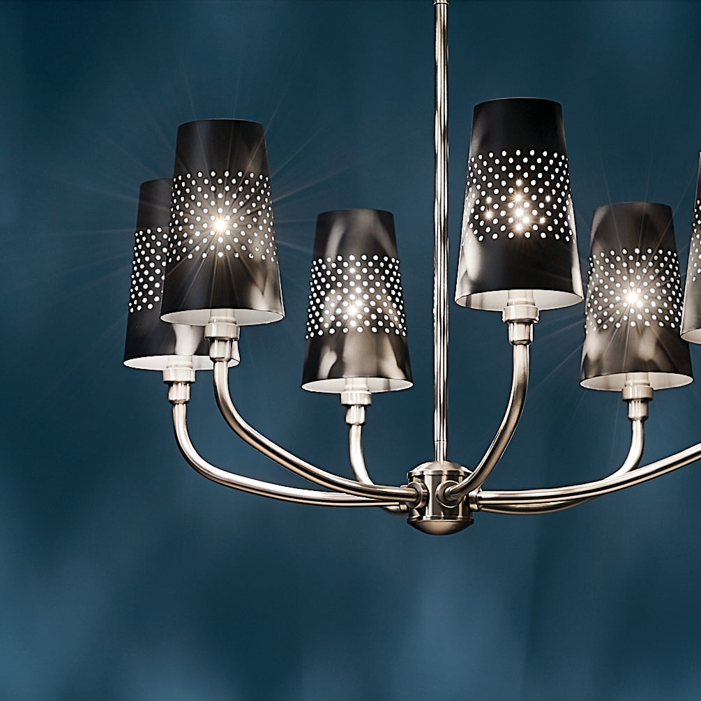 Kichler Adeena 6-Light Pewter Traditional Chandelier