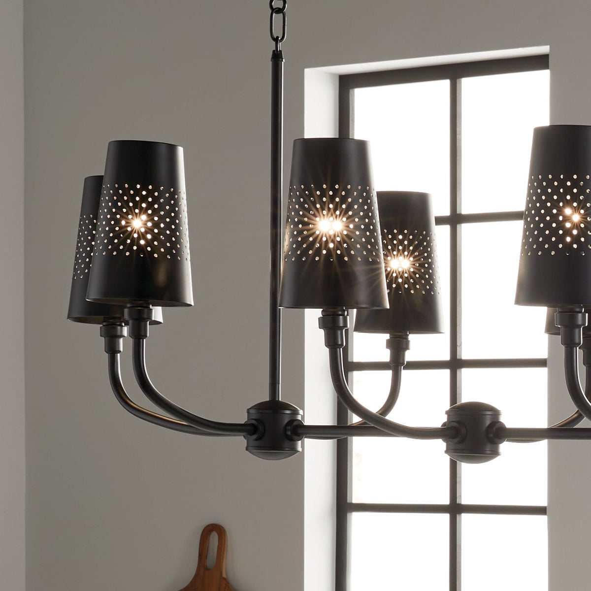 Kichler Adeena 8-Light Black Traditional Chandelier