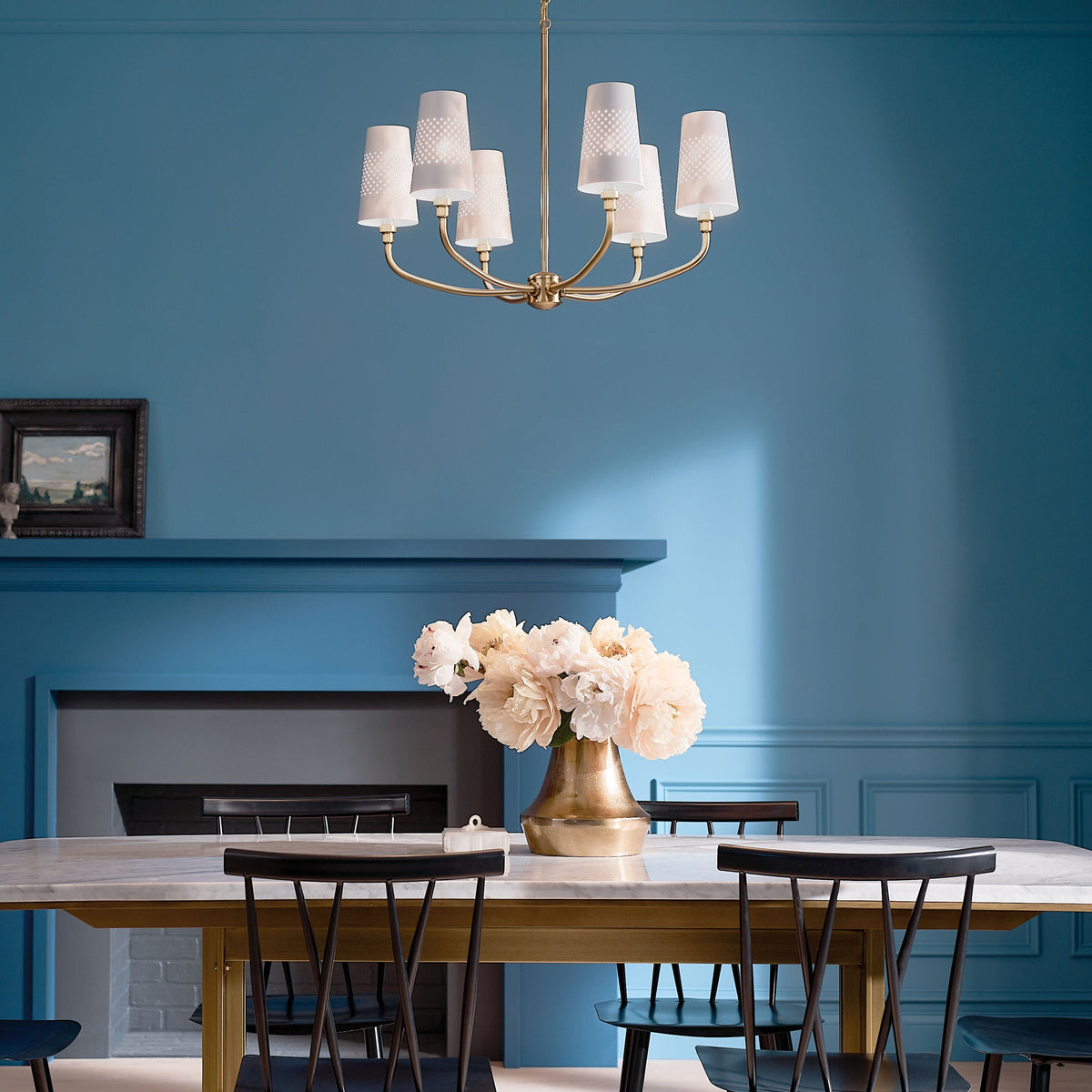 Kichler Adeena 6-Light Brushed Traditional Chandelier