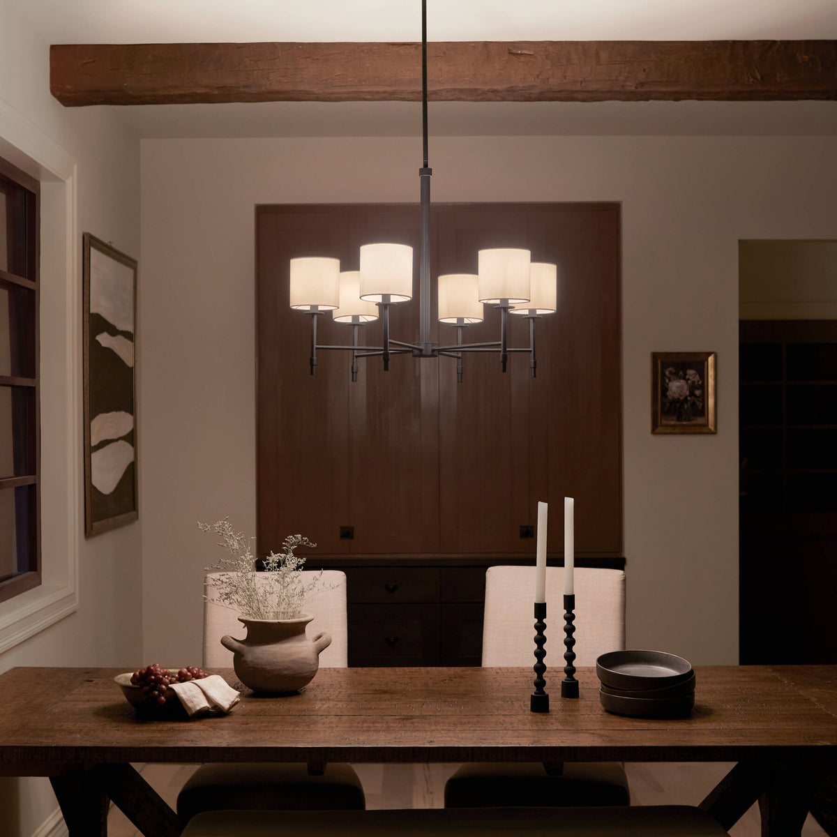 Kichler Ali 6-Light Black Traditional Chandelier