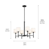 Kichler Ali 6-Light Black Traditional Chandelier