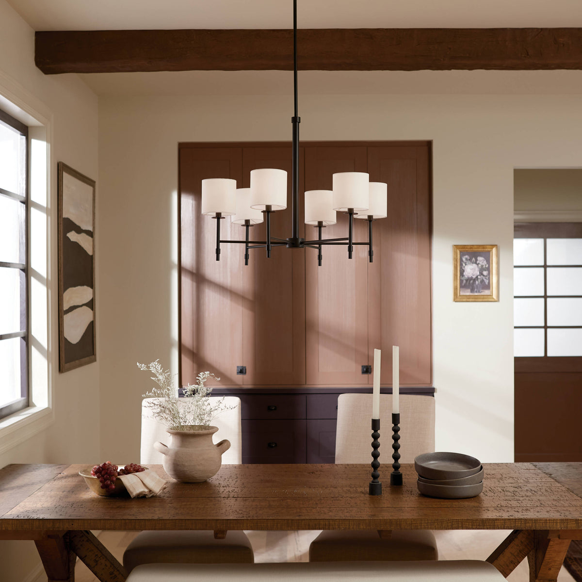 Kichler Ali 6-Light Black Traditional Chandelier