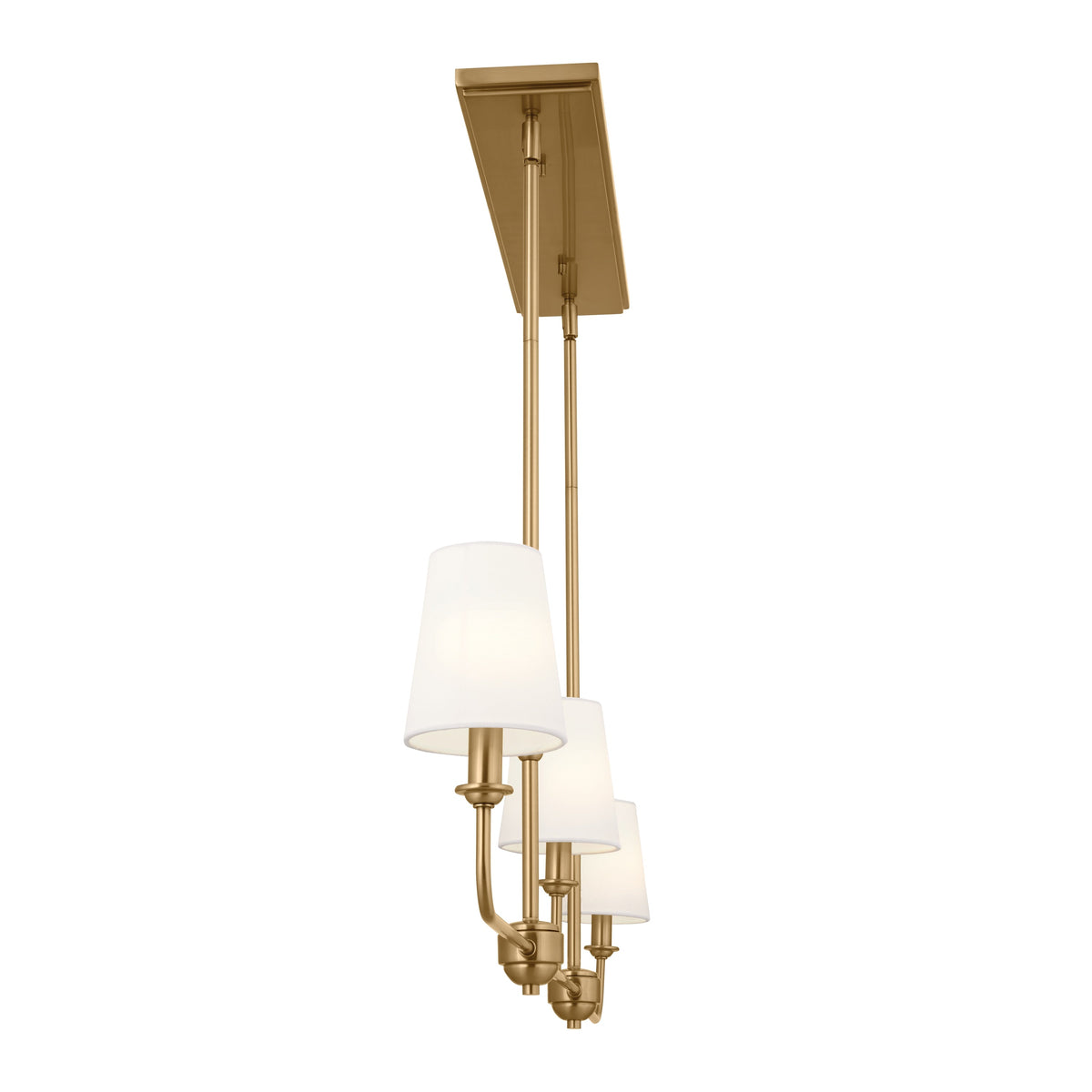 Kichler Pallas 3-Light Brushed Traditional Chandelier