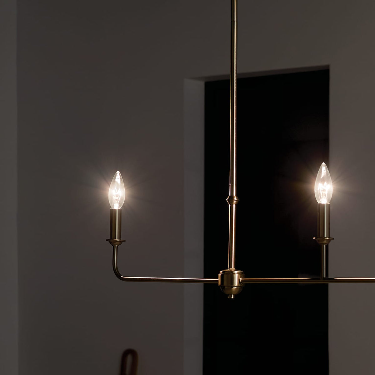 Kichler Pallas 3-Light Brushed Traditional Chandelier