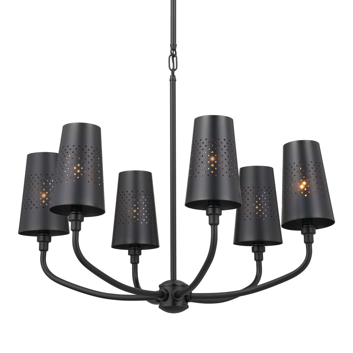Kichler Adeena 6-Light Black Traditional Chandelier