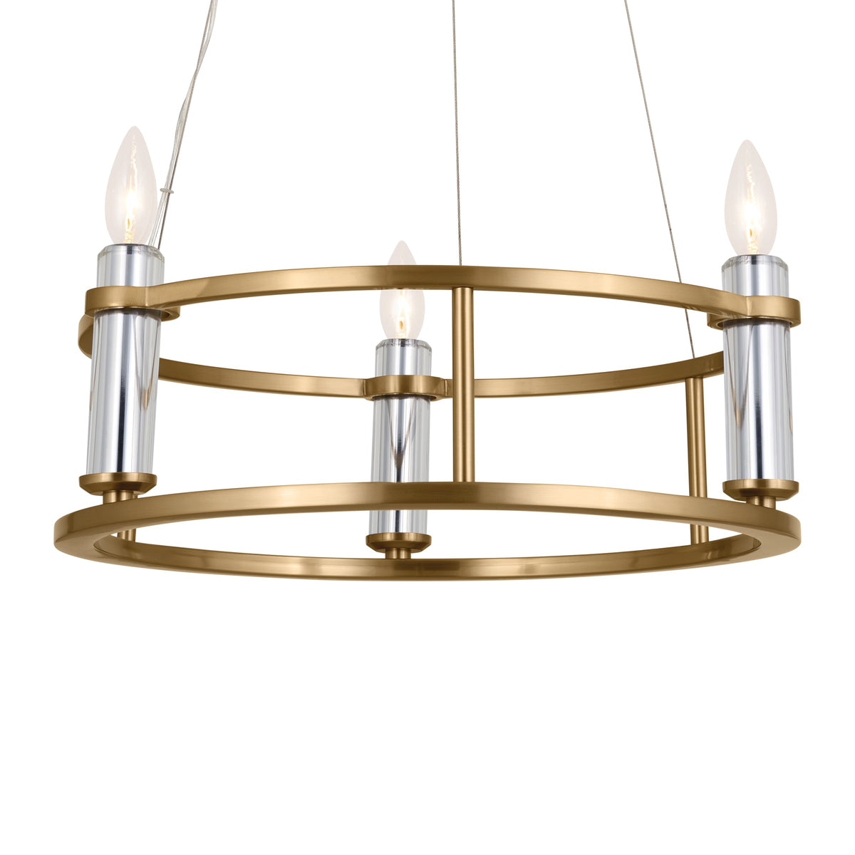 Kichler Rosalind 3-Light Brushed Traditional Chandelier