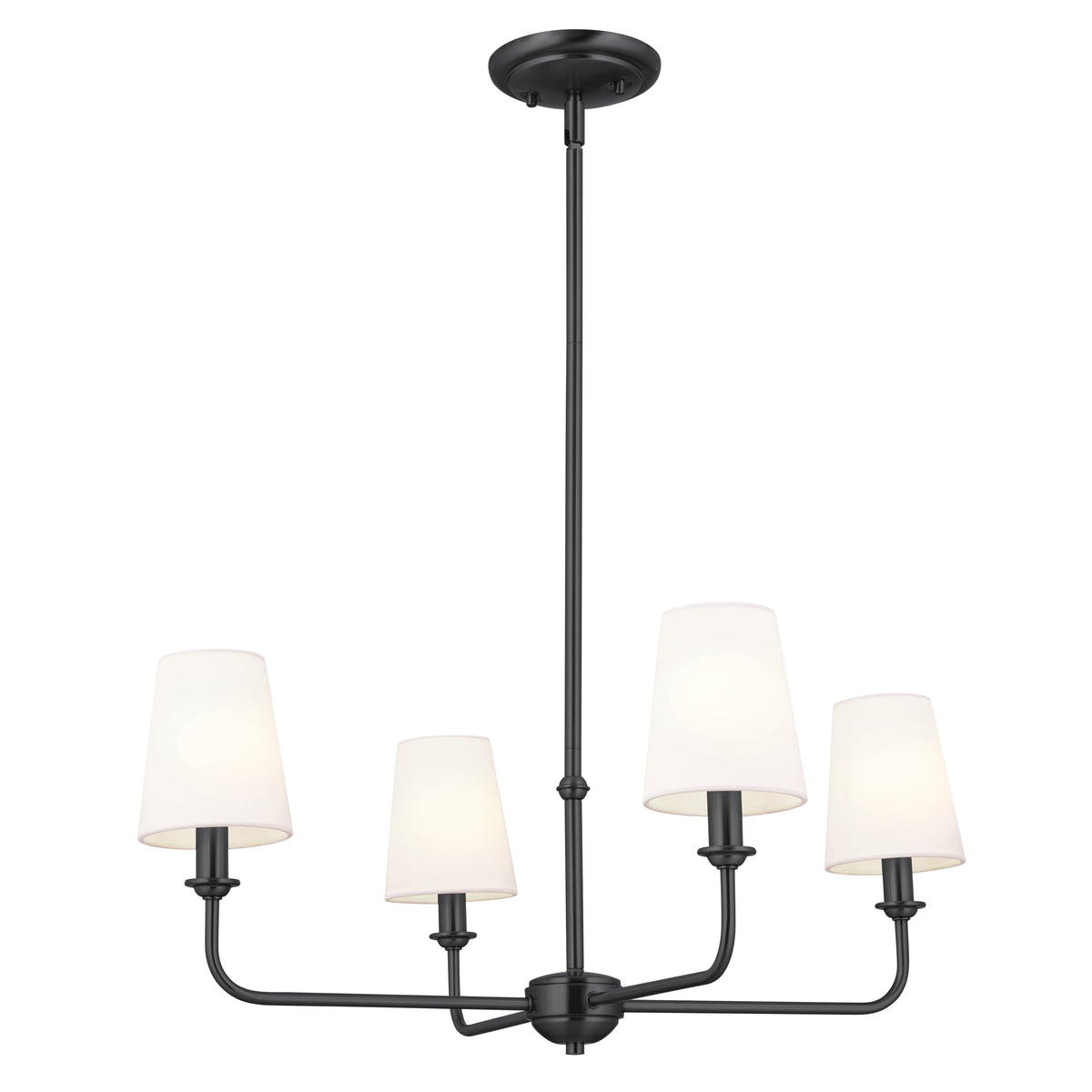 Kichler Pallas 4-Light Black Traditional Chandelier