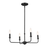 Kichler Pallas 4-Light Black Traditional Chandelier