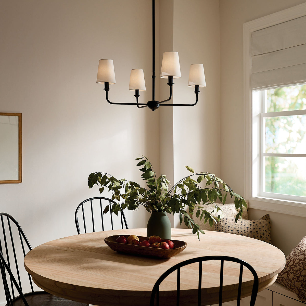 Kichler Pallas 4-Light Black Traditional Chandelier