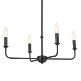 Kichler Pallas 4-Light Black Traditional Chandelier