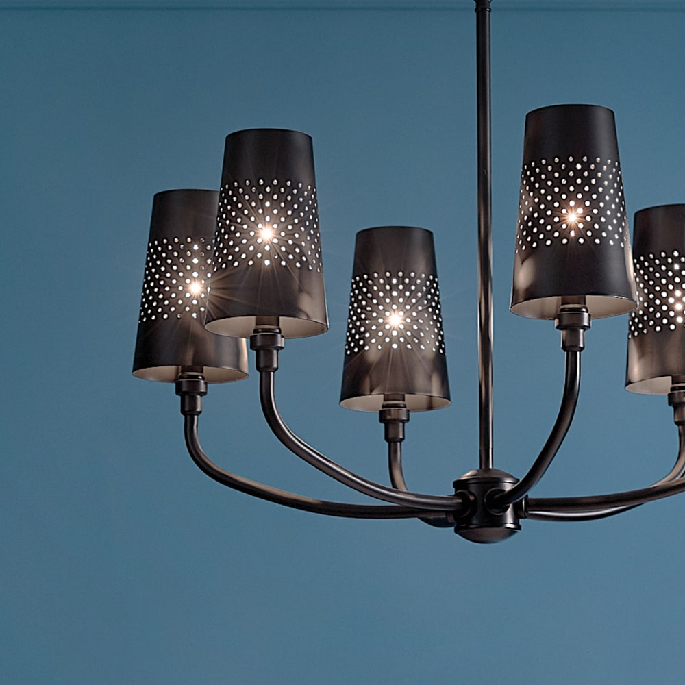Kichler Adeena 6-Light Black Traditional Chandelier