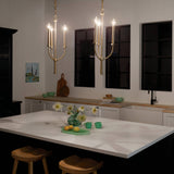 Kichler Florence 3-Light Brushed Natural Brass Traditional Lantern Medium Hanging Pendant Light