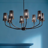 Kichler Adeena 8-Light Black Traditional Chandelier