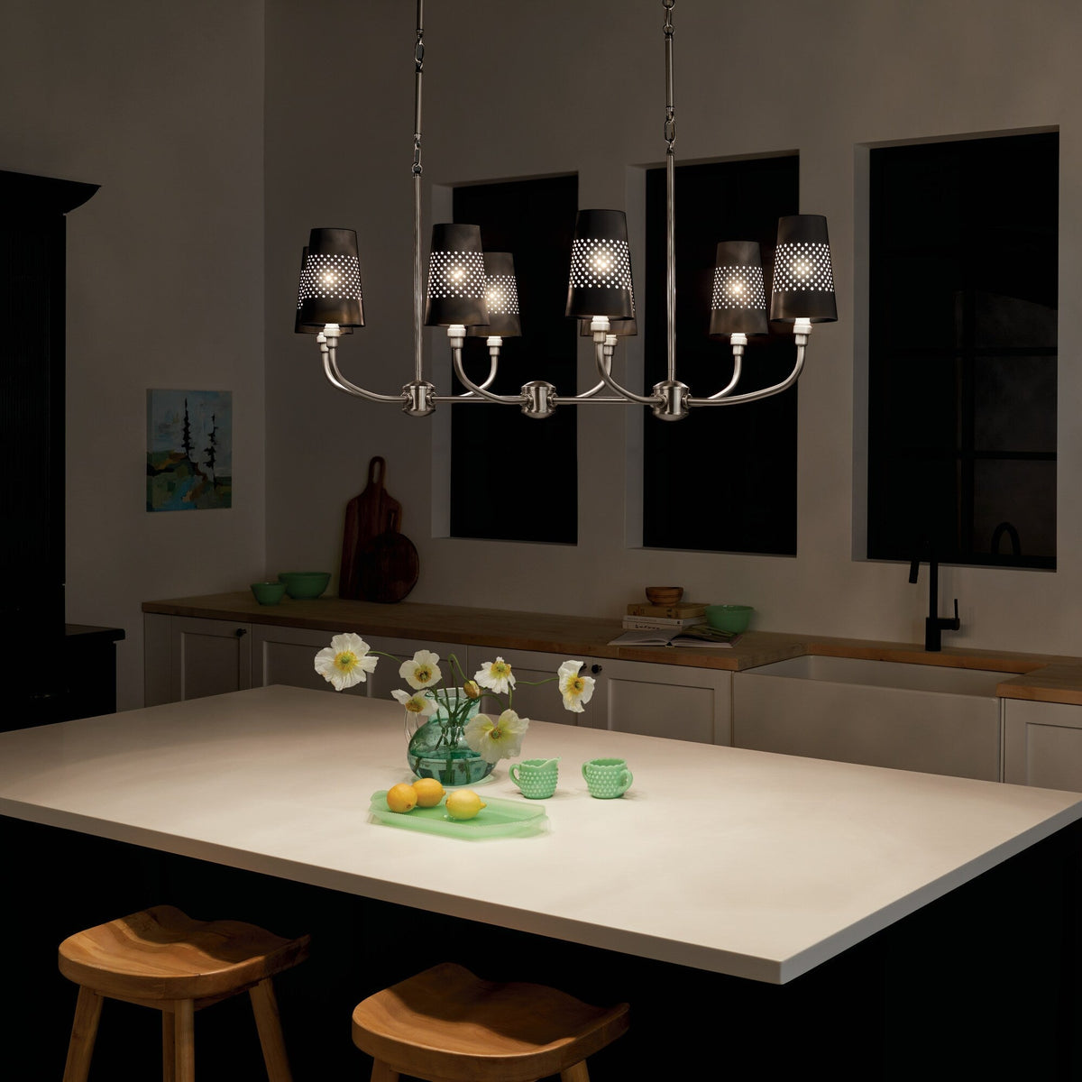 Kichler Adeena 8-Light Pewter Traditional Chandelier