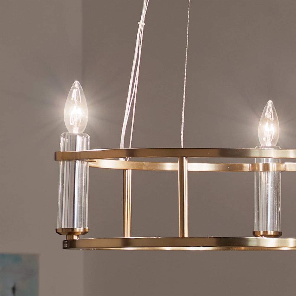 Kichler Rosalind 3-Light Brushed Traditional Chandelier