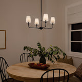 Kichler Pallas 4-Light Black Traditional Chandelier