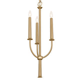 Kichler Florence 3-Light Brushed Natural Brass Traditional Lantern Medium Hanging Pendant Light