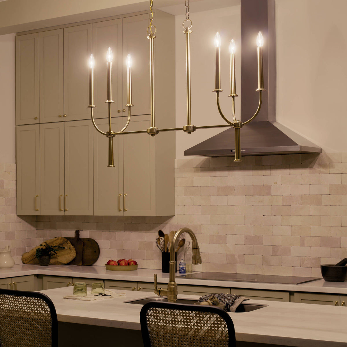 Kichler Florence 6-Light Brushed Traditional Chandelier