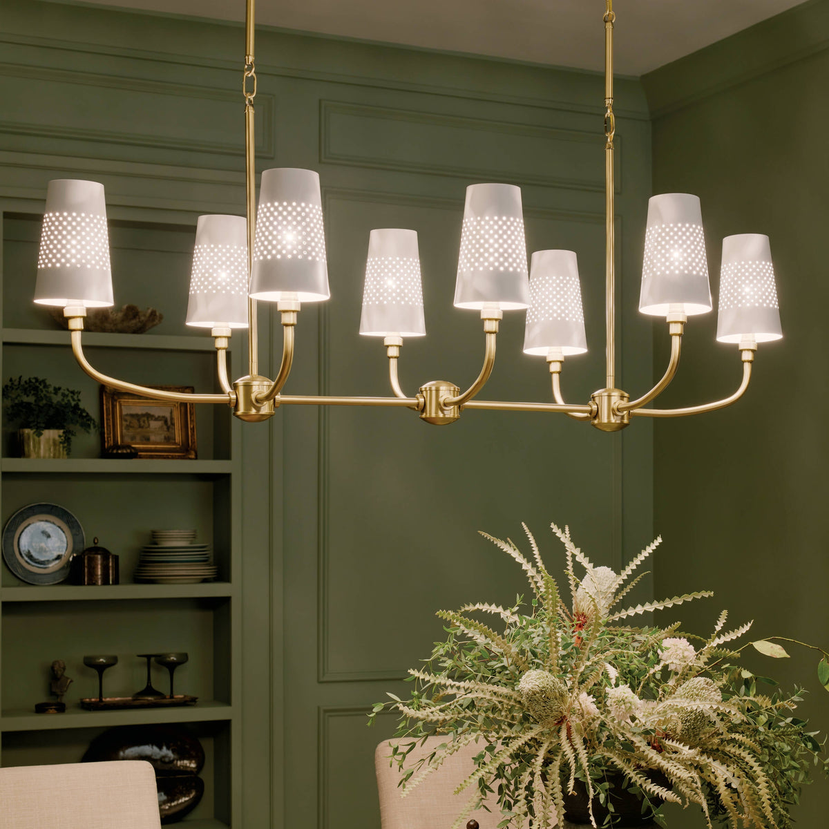 Kichler Adeena 8-Light Brushed Traditional Chandelier