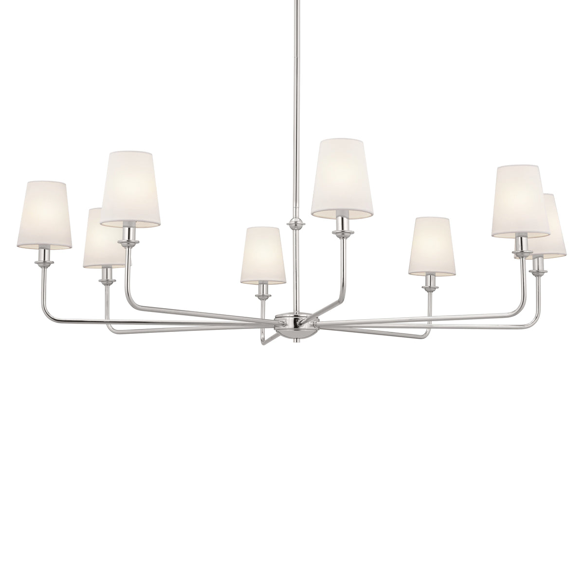 Kichler Pallas 8-Light Brushed Nickel Traditional Chandelier