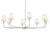 Kichler Pallas 8-Light Brushed Nickel Traditional Chandelier